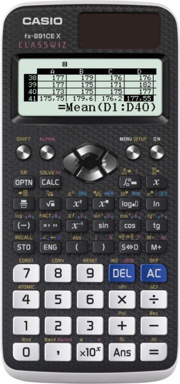 kalkulator na tle e-liquidów, obliczenia dla e-papierosa, matematyka wapingu - Casio FX 991 CE X - Kalkulator - Morele.net