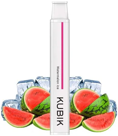 Watermelon Ice vape, jednorazowy e-papieros arbuz lód, smak arbuzowy e-liquid, świeży arbuz do wapowania - Arbuz Lodowy Watermelon Ice Kubik 20mg Nikotyna 600 Puff E ...