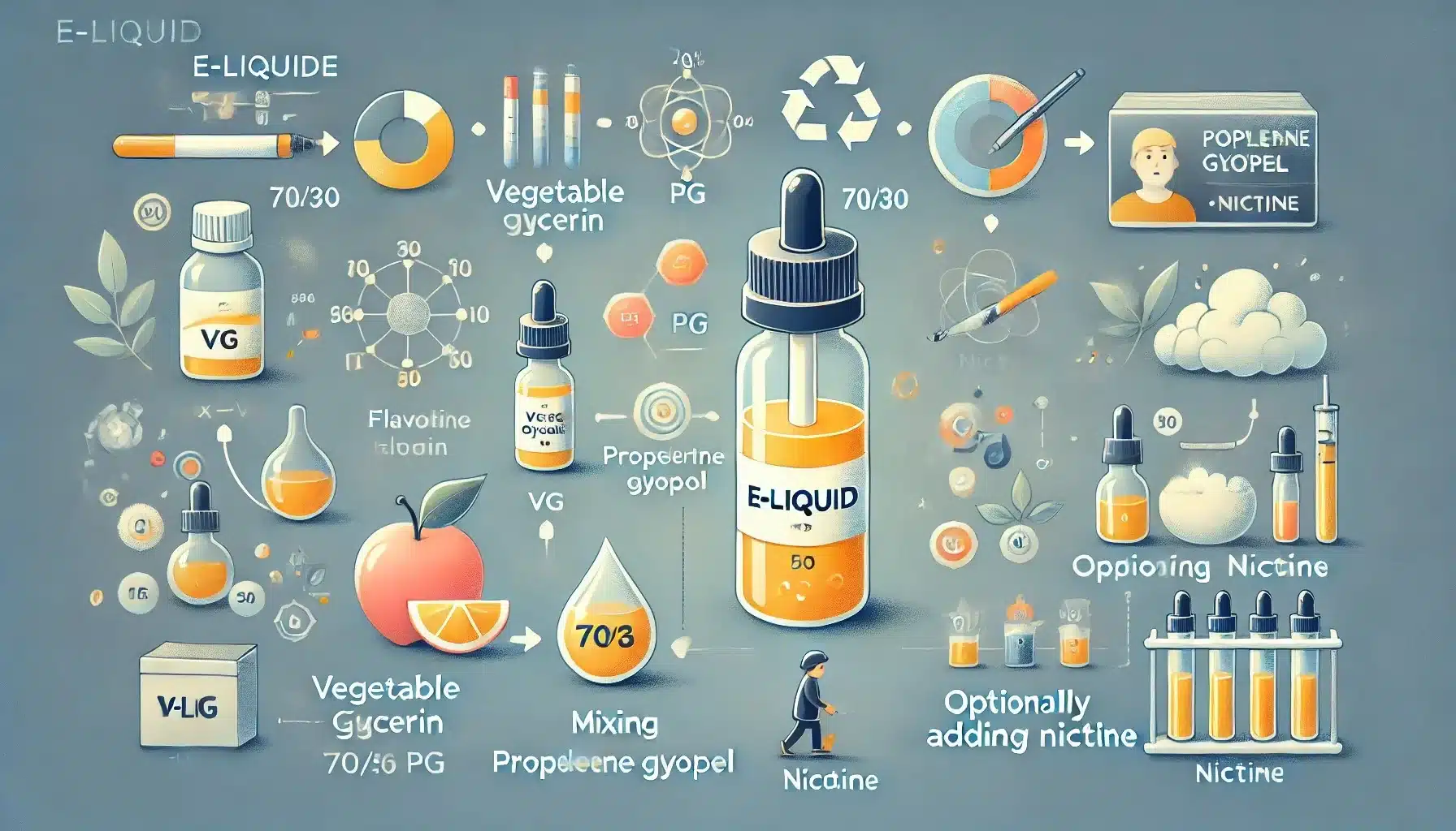 mieszanie liquidu, DIY e-liquid proces, wlewanie bazy do longfilla, przygotowanie vape płynu - Jak zrobić własny liquid do e-papierosa? Przepis, proporcje i ...