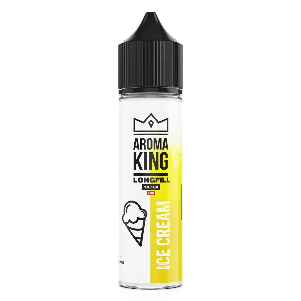 Aroma King Longfill butelka, zestaw do vapingu DIY, e-liquid koncentrat, król smaku marketing - Aroma King Longfill 0mg 10ml Ice Cream