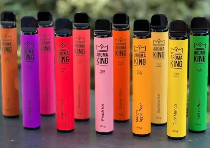 najpopularniejsze smaki e-papierosów Polska, vaperzy kupują kartony, topowe e-papierosy jednorazowe, ranking smaków vape - Jednorazowy E-papieros Aroma King | Czajna.pl