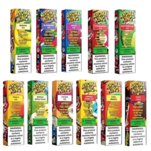 kupowanie jednorazowy e-papieros sklep Żabka, Aroma King jednorazówka, vaper wybiera e-papierosa na stacji benzynowej, kolorowy jednorazowy vape - Aroma King Classic 700+ jednorazowy e-papieros - Stacja Vapera
