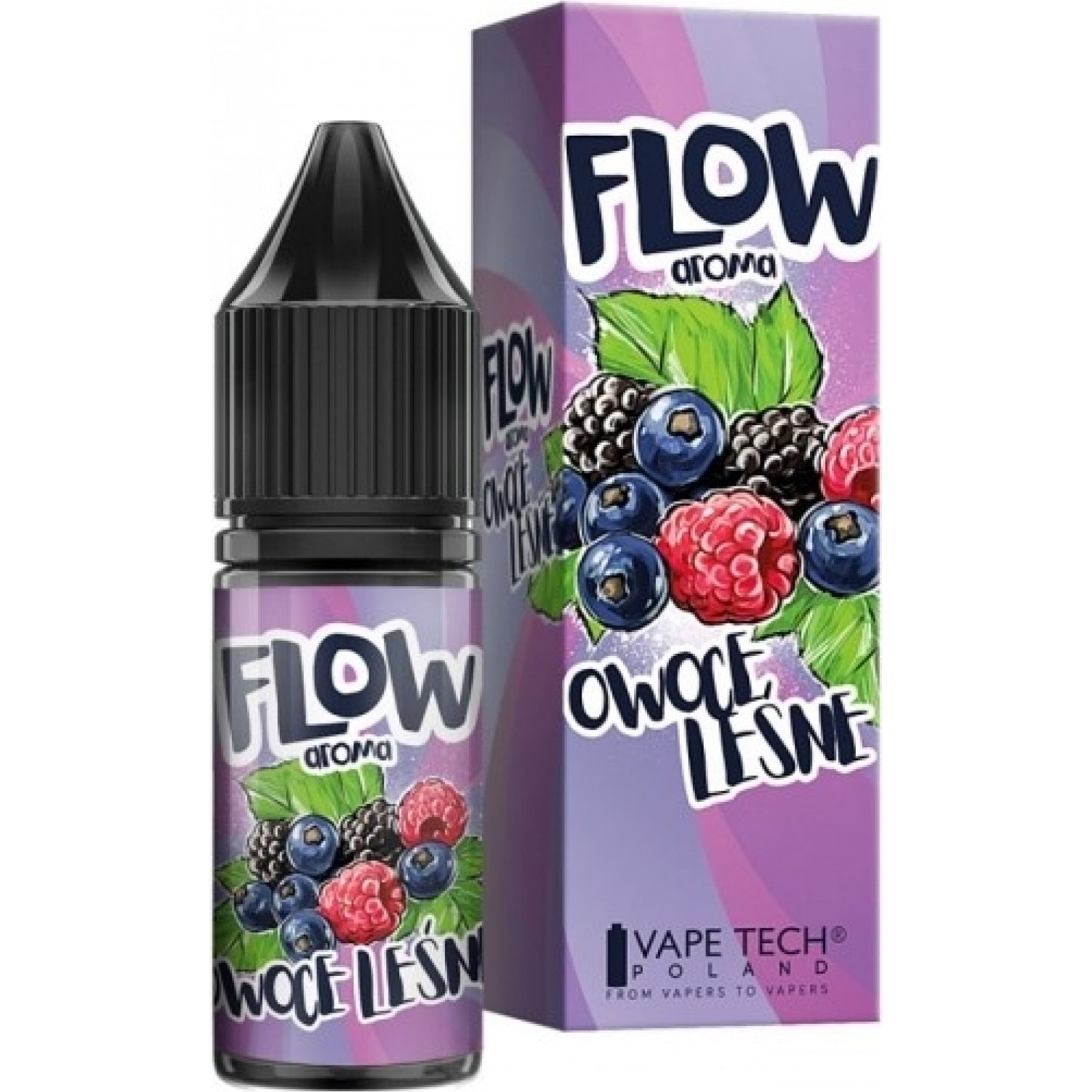 e-papieros herbata kawa owoce, smaki vaping przyszłość, debata smaków e-papierosów - Aromat Flow Owoce Leśne 10ml - e-papierosy.pl