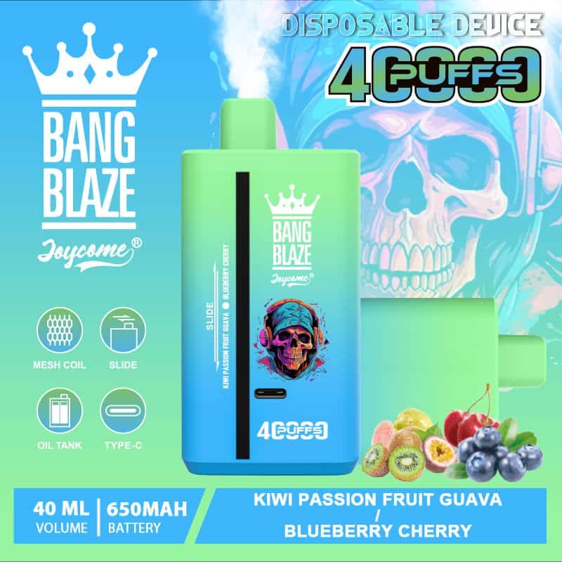 e-papieros Bang Blaze 40000 Puffs Dual Mesh Coil technologia vaping - Bang Blaze 40000 Puffs Disposable Vape Type-C Rechargeable