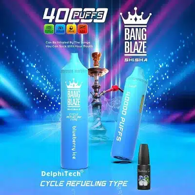 Bang Blaze 40000 Puffs, Hifancy Space 50000, nowoczesne jednorazowe e-papierosy, gigantyczne jednorazówki vape - Bang Blaze Shisha 40000 Puffs | 40 ml, cewka siatkowa 0,6Ω, 4 ...