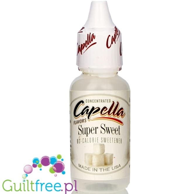 Sukraloza e-liquid składnik słodzik butelka vaping - Capella Super Sweet Concentrated Sucralose - sukraloza w płynie