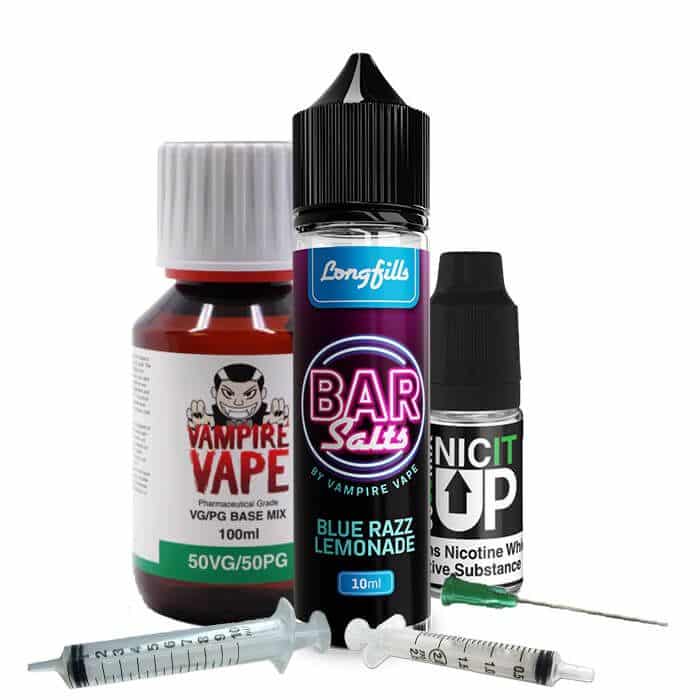 DIY e-liquid mixing, home chemist vaping, longfill składniki, baza nikotynowa e-papieros, laboratoryjne mieszanie liquidu - DIY Vape Mixing Kit | Longfill E-liquids + Base & Tools – Vampire Vape