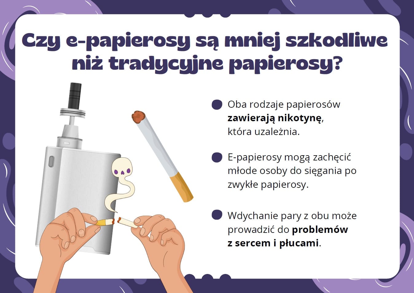 wyniki testu e-papierosa grafika - E-papierosy a wpływ na zdrowie - Gazetka szkolna do druku - 2026