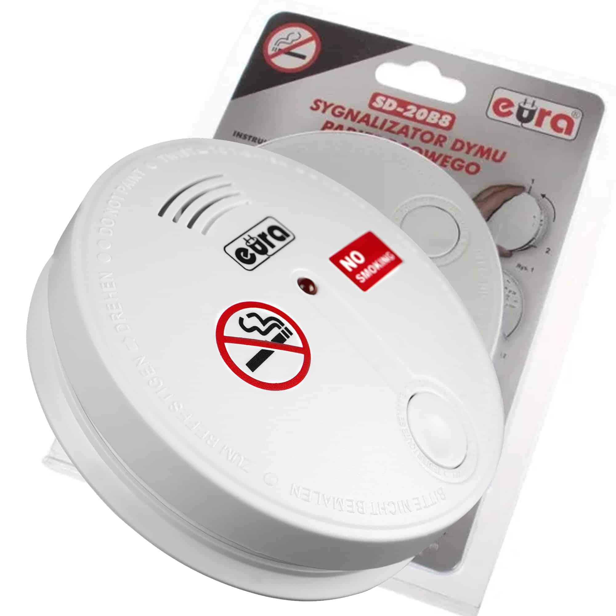 test domowy e-papieros czujnik dymu, vape chmura alarm - Czujnik dymu papierosowego EURA SD-20B8 - niskie ceny i opinie w ...