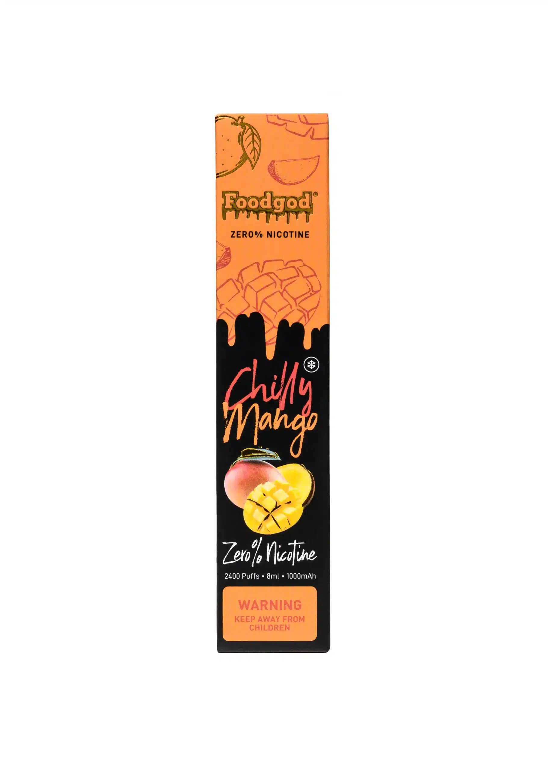 e-papieros smak chilli, liquid spicy mango, vaping ostre mango, papryczka chilli vape, pieczara smoka - Foodgod Zero Chilly Mango 0% | GetPop