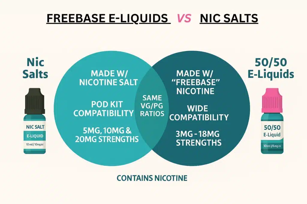 freebase e liquids vs nic salt