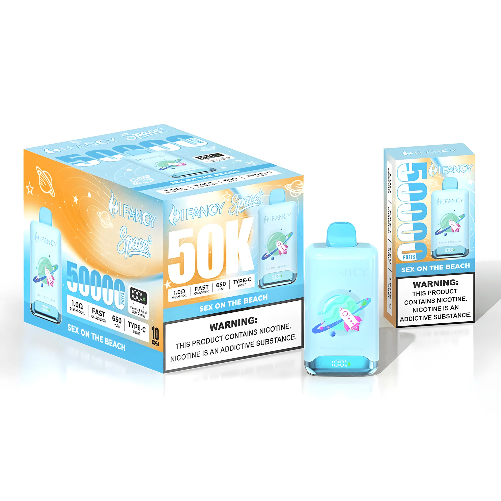 Hifancy Space 50000 vape, e-papieros Hifancy podwójna grzałka, jednorazówka 50000 buchów - HIFANCY SPACE 50000 PUFFS | KOSMICZNY GIGANT