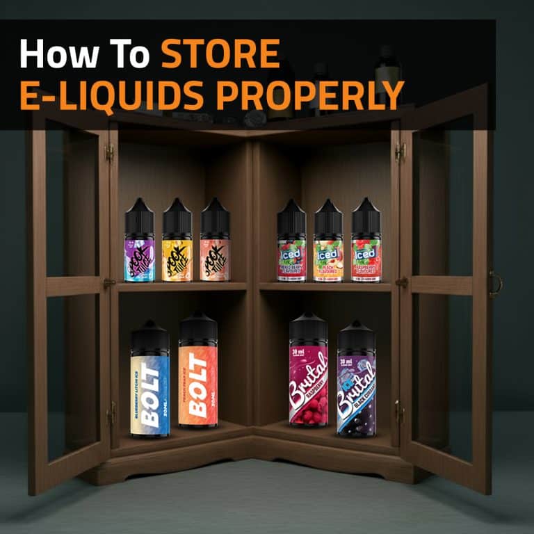 nicotine shots in freezer, vape liquid cold storage, e-liquid preservation extreme cold - How To Store E-Liquids Properly | Vaperite