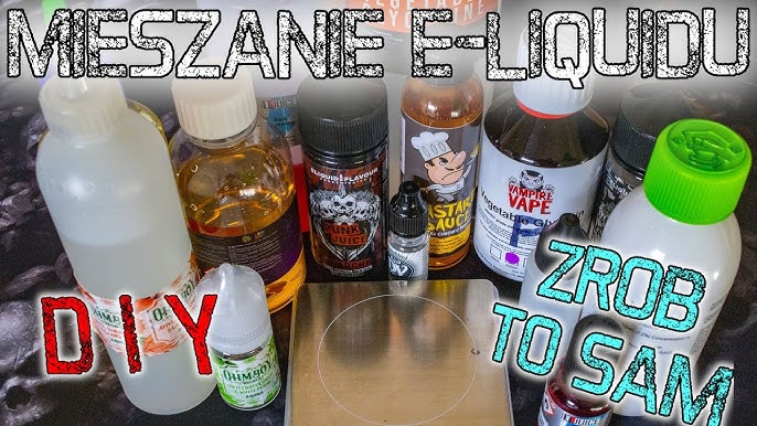 diy liquid vape, precyzyjne dodawanie chłodzika, mieszanie e-liquidu, małe porcje liquidu - JAK ZROBIĆ WŁASNY E-LIQUID! czyli akcyza nam niestraszna - PORADNIK WAPERA