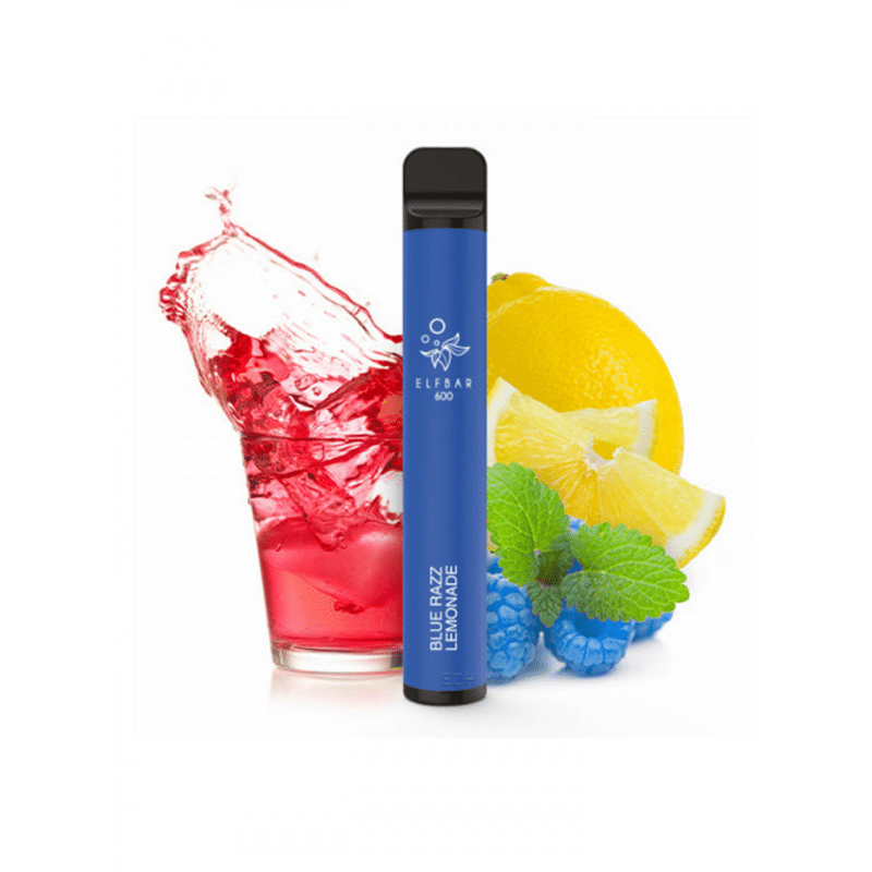 vape lato relaks, e-papieros leżak, letni napój vape - Jednorazowy e-papieros Elf Bar 600 Blue Razz Lemonade