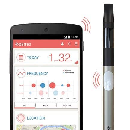 przyszłość e-papierosów, futurystyczny vape, AI w e-papierosie, kosmiczna technologia wapowania, inteligentny e-papieros koncept - Kosmo - inteligentny e-papieros z aplikacją mobilną - Smartniej.pl