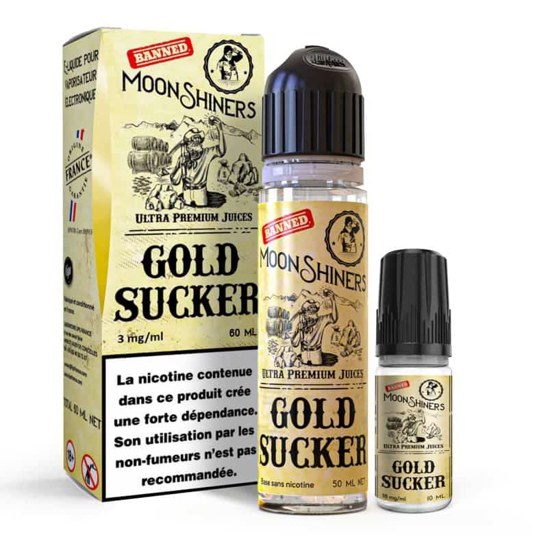 butelki shotów nikotynowych 18mg 20mg, dylemat wyboru nikotyny, e-liquid składniki - LE FRENCH LIQUIDE Moonshiners Gold Sucker - Kit Easy2Shake 60ml ...
