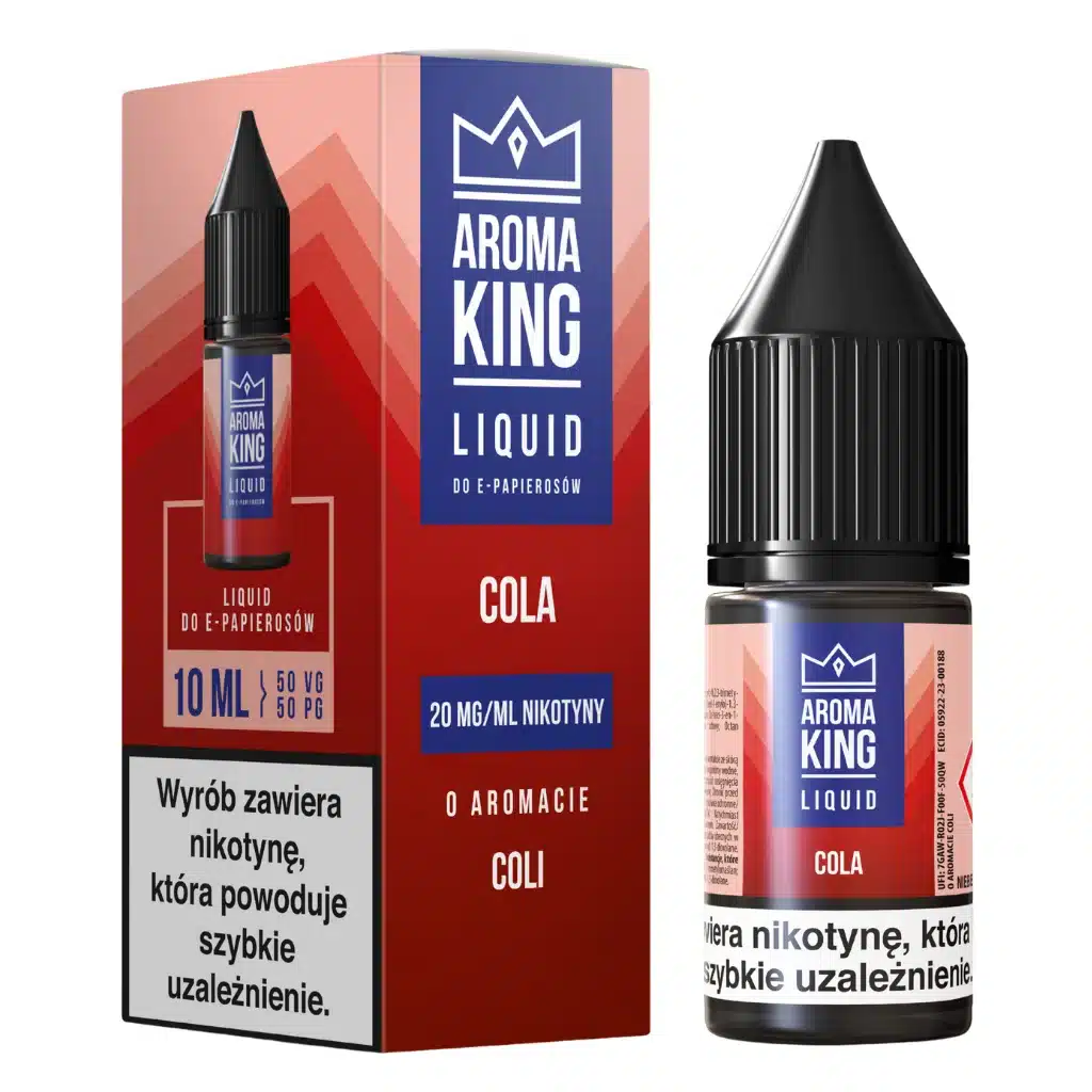 Aroma King Cola, liquid smak coli, e-liquid napój, vape cola żelki, butelka liquidu cola - Aroma King Liquid 10ml 20mg Cola NEW