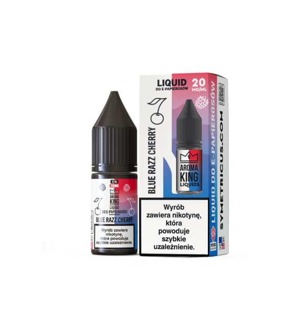 Aroma King Blue Razz Cherry, liquid niebieska malina wiśnia, e-liquid owocowy, vape mix owocowy, butelka liquidu jagodowego - Liquid Aroma King Salt 20 mg 10 ml - Blue Razz Cherry