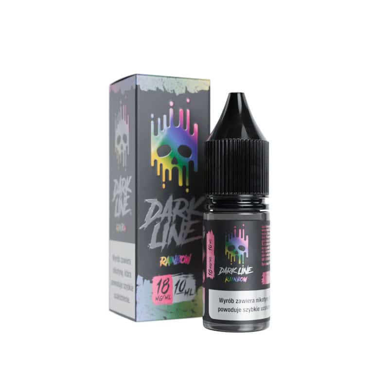 Ciemny liquid vape, przebarwiony e-liquid zbiornik, czarny płyn e-papieros, zużyta grzałka liquid - Liquid Dark Line 10ml - Rainbow | Owocowy płyn do e-papierosa ...