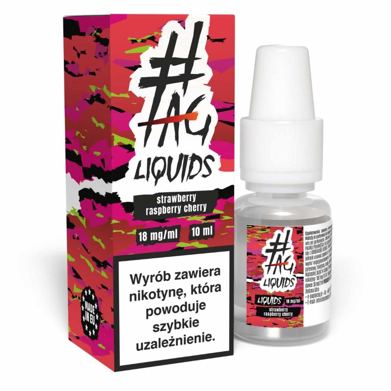liquid e-papieros wysoka temperatura, liquid w samochodzie, liquid na parapecie - Liquid do e-papierosa #Tag Classic Strawberry Raspberry Cherry ...