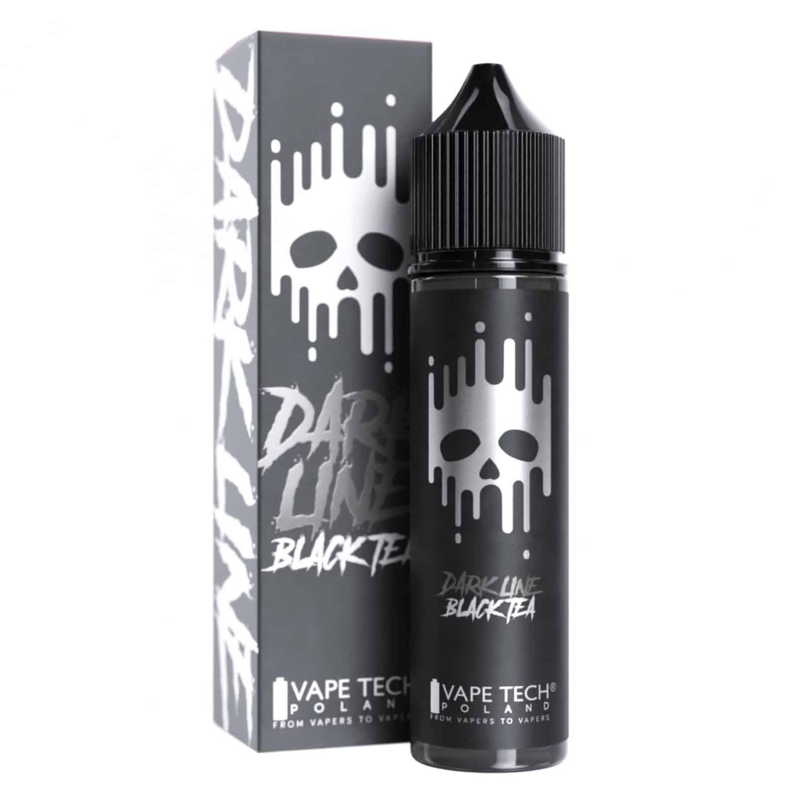 Dark Line Longfill recenzja, butelka liquidu vape, e-papieros budżetowy, król budżetu 2026 - Longfill DARK LINE Black Tea 6/60ml - e-papierosy.pl