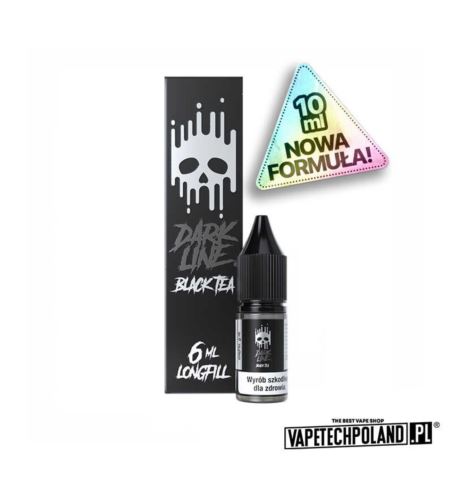 mieszanie Longfill, DIY e-liquid, przygotowanie płynu do vape, baza nikotynowa longfill - Longfill DARK LINE - BLACK TEA 6/10ML