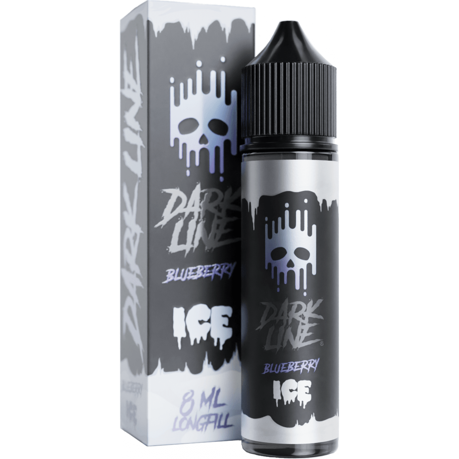 składniki longfill DIY e-liquid, zestaw do mieszania liquidów vape, baza nikotynowa Koolada słodzik, DIY Blueberry Ice liquid - Longfill DARK LINE ICE Blueberry 8/60ml - e-papierosy.pl