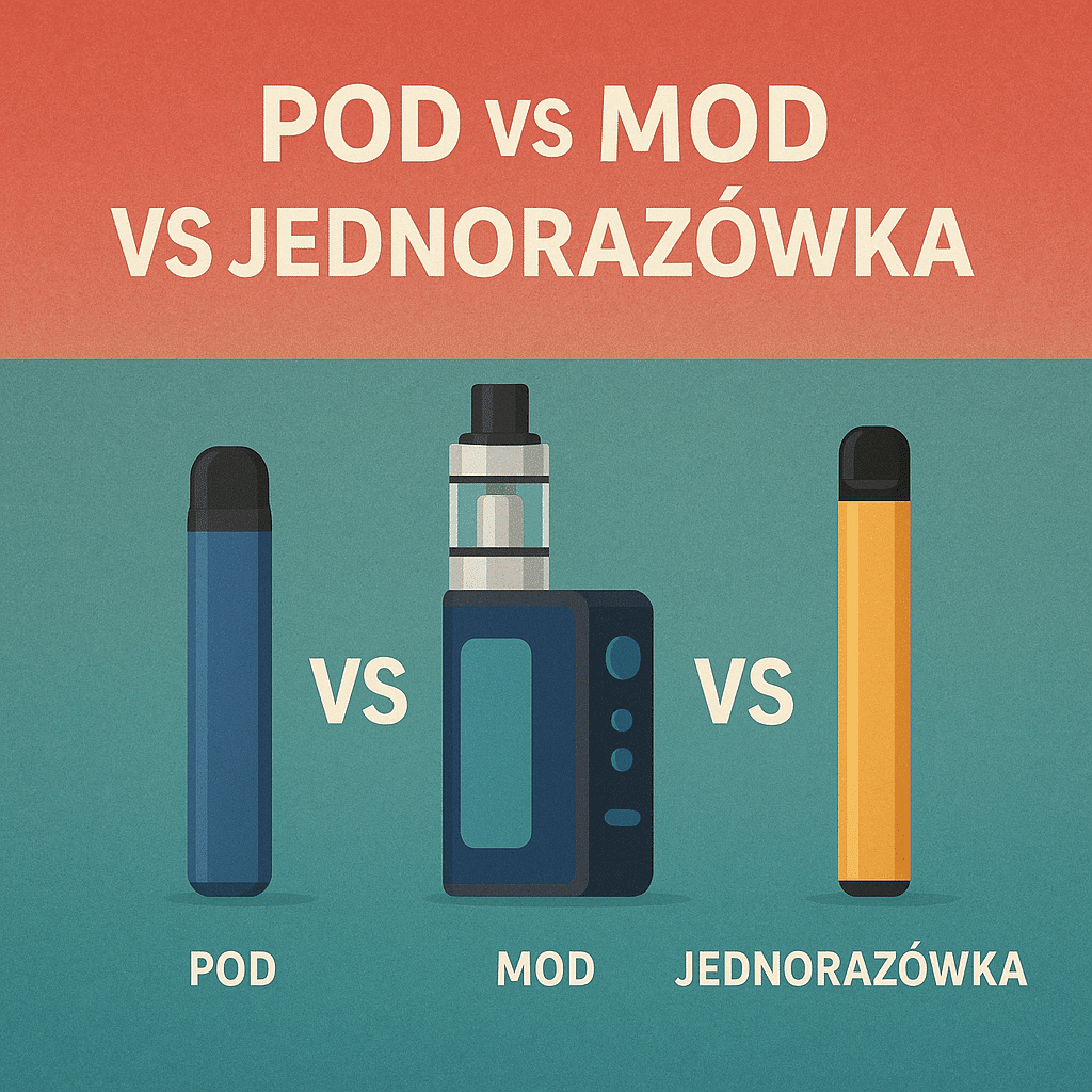 e-papierosy walka, porównanie vape gigantów, test smaku e-papieros - Pod vs mod vs jednorazówka – jaki e-papieros wybrać?