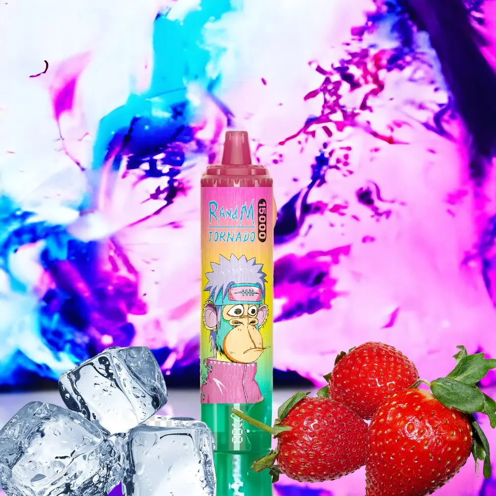 e-papieros smak lodów truskawkowych, klasyczny deser vape, truskawki i lody chmura, vapego randm - RandM 15000 Lody Truskawkowe | Kup tanio | Tornado Fumot RandM ...