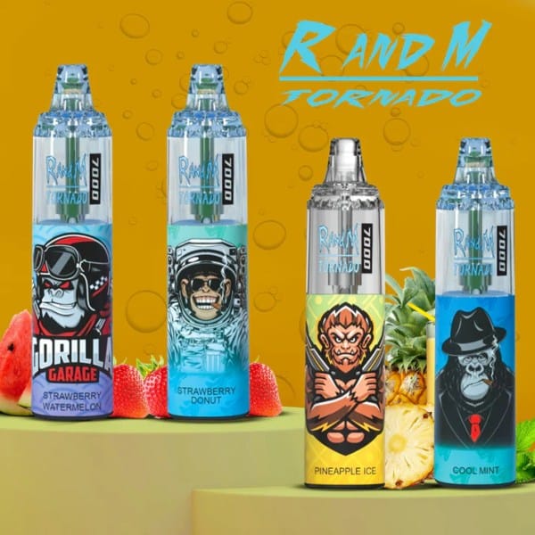 płonący e-papieros RandM, problem z vapem dym, spalony smak vape, zaniepokojony vaper - Jak naprawić smak spalenizny w Twoim RandM Tornado 7000? - GleeVape