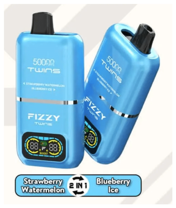 Fizzy Twins 50000, vape gigantyczna pojemność, e-papieros owocowy energetyk, Fizzy Twins Red Bull Strawberry Kiwi - FIZZY TWINS DWUSMAKOWE 50000 PUFFS - Najlepsze Tanie Jednorazówki ...