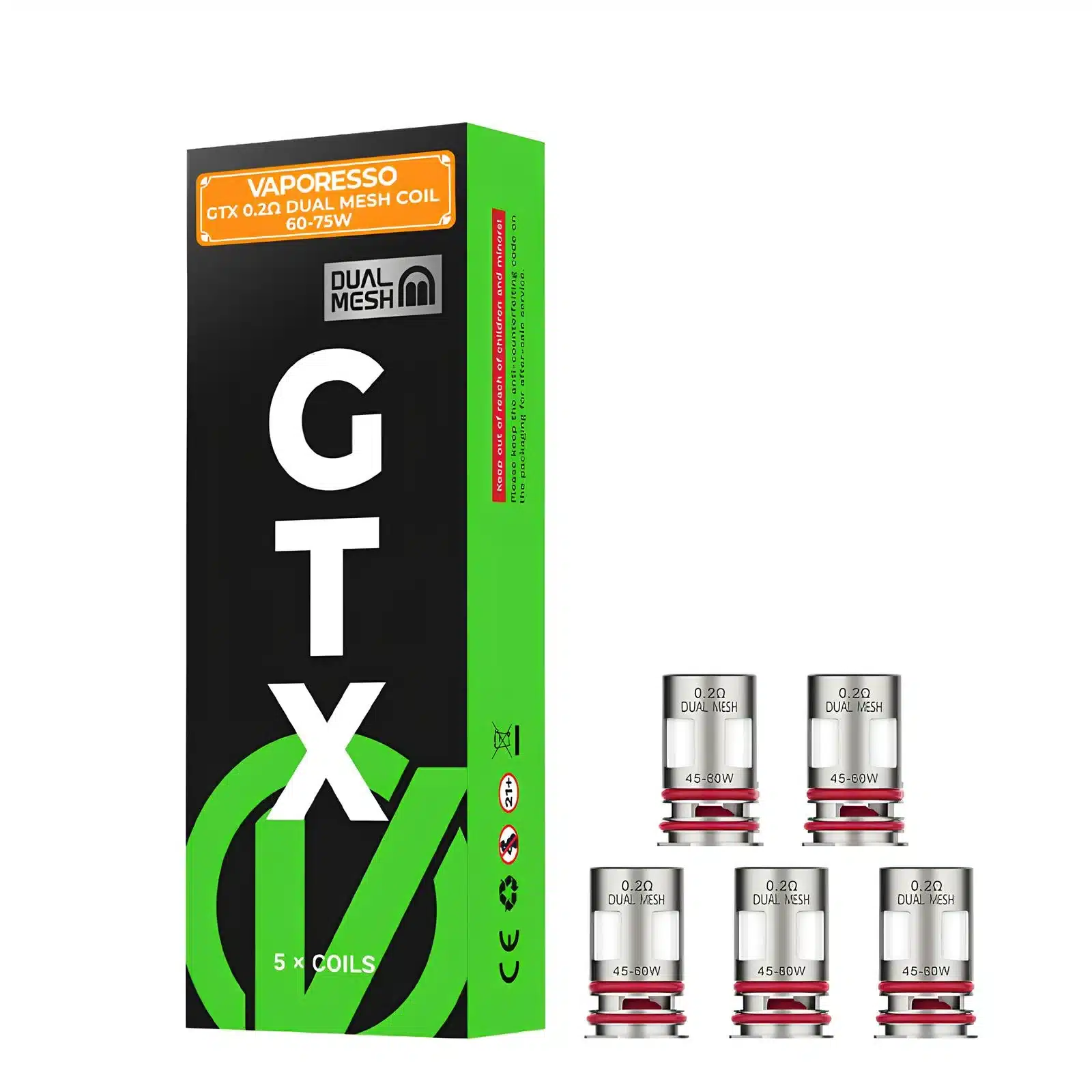 Xcor Dual Mesh technologia, schemat grzałki siatkowej e-papierosa, dwie grzałki mesh vape, wnętrze Xcor Dual Mesh - VAPORESSO GTX Dual Mesh - Pack de 5 Résistances – VAPEVO