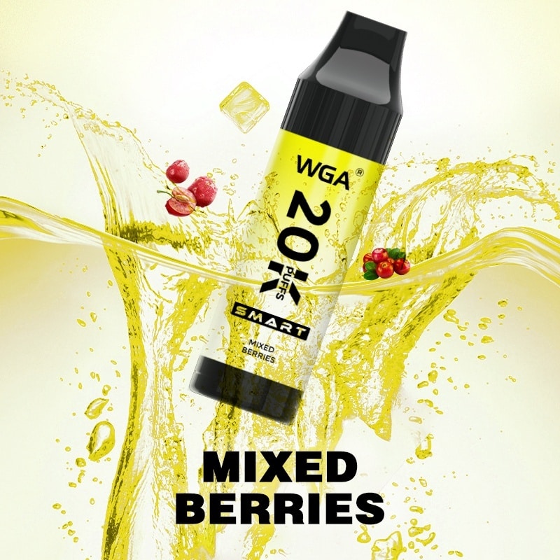 Easter Egg vaping, ukryta funkcja e-papierosa, tajemnica vape, odkrywanie smaku - WGA Smart 20 000 Buchów jednorazowy e-papieros o smaku Mixed Berries
