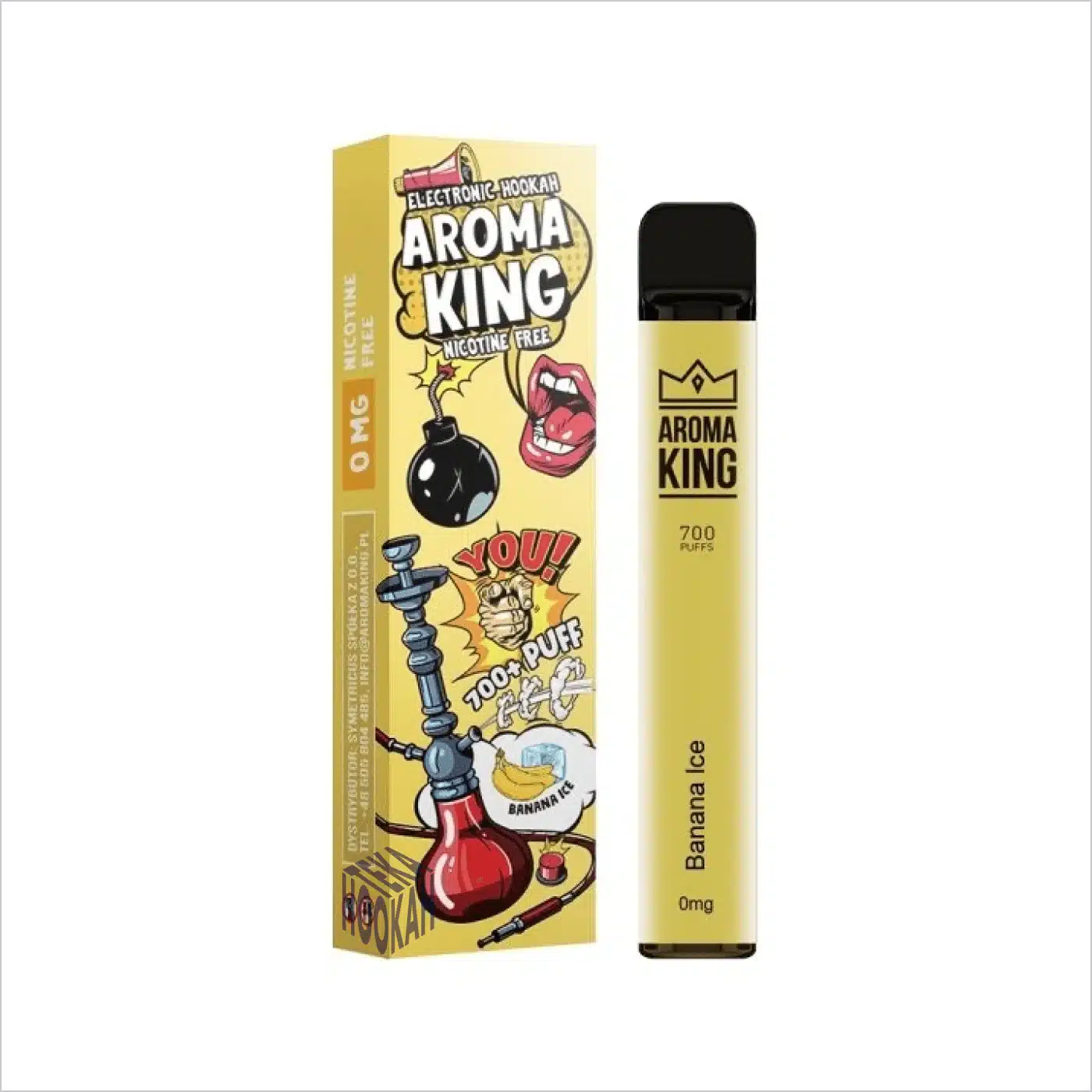 syndrom mokrego kartonu vape, przypalony liquid e-papieros, zły smak e-papierosa, tania bawełna vape - E-Papieros Aroma King Nicotine free 700 Banana Ice ...