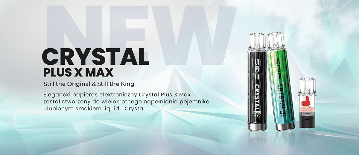 Crystal e-papieros świecący, przezroczysty akrylowy e-papieros, dioda LED e-papieros dłoń, lśniący vape - EPAPIEROS JEDNORAZOWY CRYSTAL 600 PUFF Vapers Lokalnie