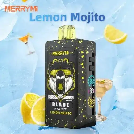 Merrymi Blade 30k ekran LED zbliżenie, inteligentny wyświetlacz vape, e-papieros z wskaźnikiem baterii liquidu, animacje trybów vape - Merry Mi Blade 30K Red Raspberry Strawberry - Graal dla Vaperów