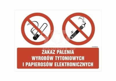 Znak zakazu (czerwone przekreślone koło) nałożony na jednorazowy e-papieros, symbolizujący potencjalny całkowity zakaz sprzedaży w Polsce.
