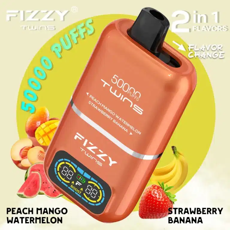 Fizzy Twins 50k Peach Mango Watermelon Strawberry Banana 2