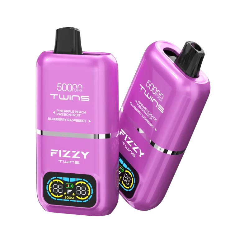 Fizzy Twins 50k Pineapple Peachpassion Fruit Blueberry Raspberry