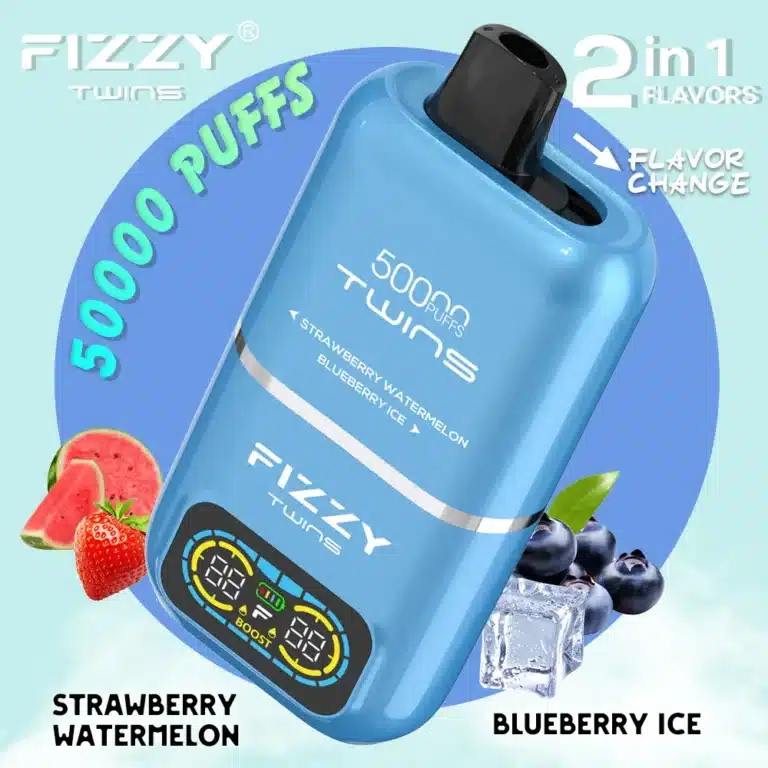 Fizzy Twins 50k Strawberry Watermelon Blueberry Ice 2