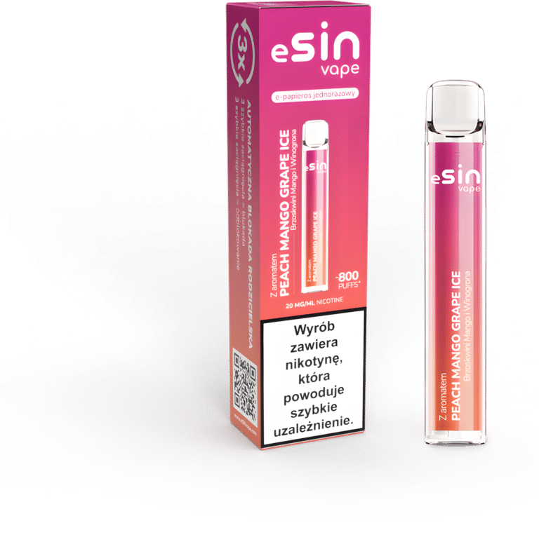 Esin Vape 800 Puffs Peach Mango Grape Ice