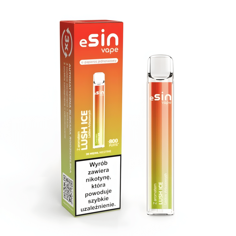 Esin Vape 800puff 20mg Lush Ice Strefajednorazowek.pl