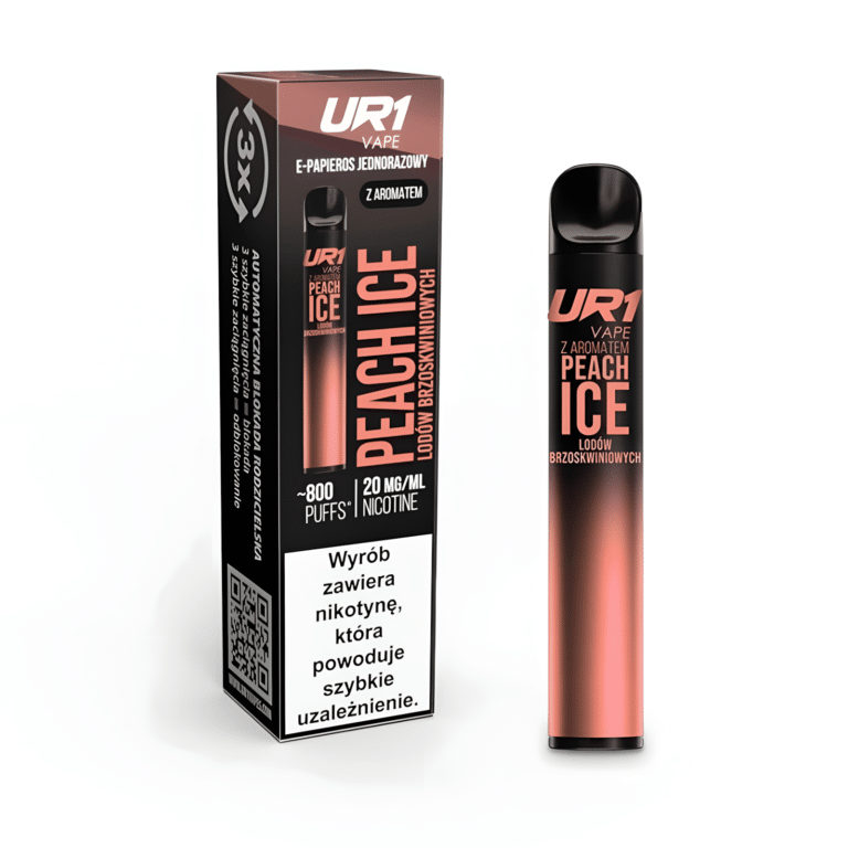 Jednorazowka Ur1 800 Puffs Peach Ice 20mg