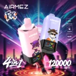 Airmez Fox 4-in-1 120K Jednorazowy E-Papieros 2% – 120000 Puffs | 4 Smaki w 1 Urządzeniu - obrazek 2